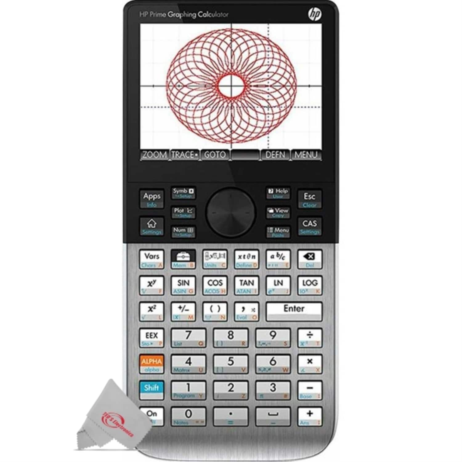 HP PrimeGraphingCalculator 高機能カラー液晶グラフ電卓 HP Prime Handheld Graphing Calculator Black 5 Units Silver