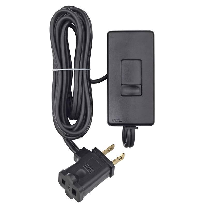 Angle. Leviton - Leviton Black 300 W Tabletop Dimmer Slide Switch 1 pk - Black.