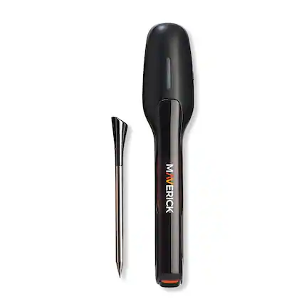 Front. Maverick - STAKE™ Extended Range Wireless Bluetooth Thermometer - Black/Silver.