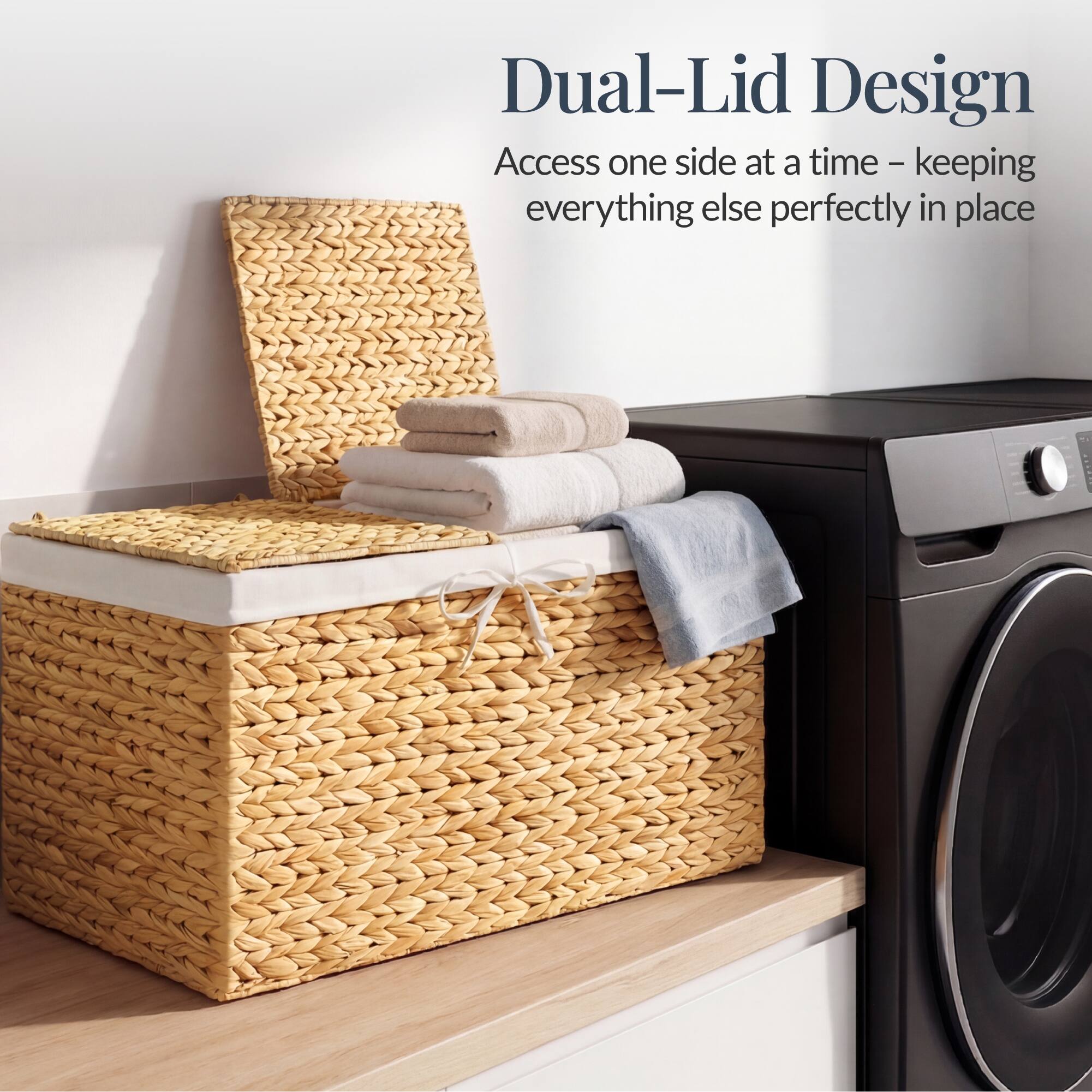 Dual-Lid Design  
Access one side at a time - keeping everything else perfectly in place