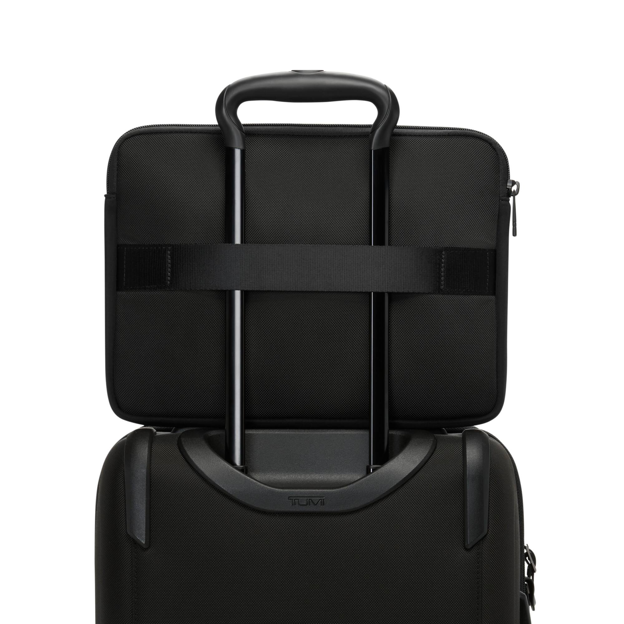 Left. TUMI - Alpha Medium 13" Laptop Cover - Black.