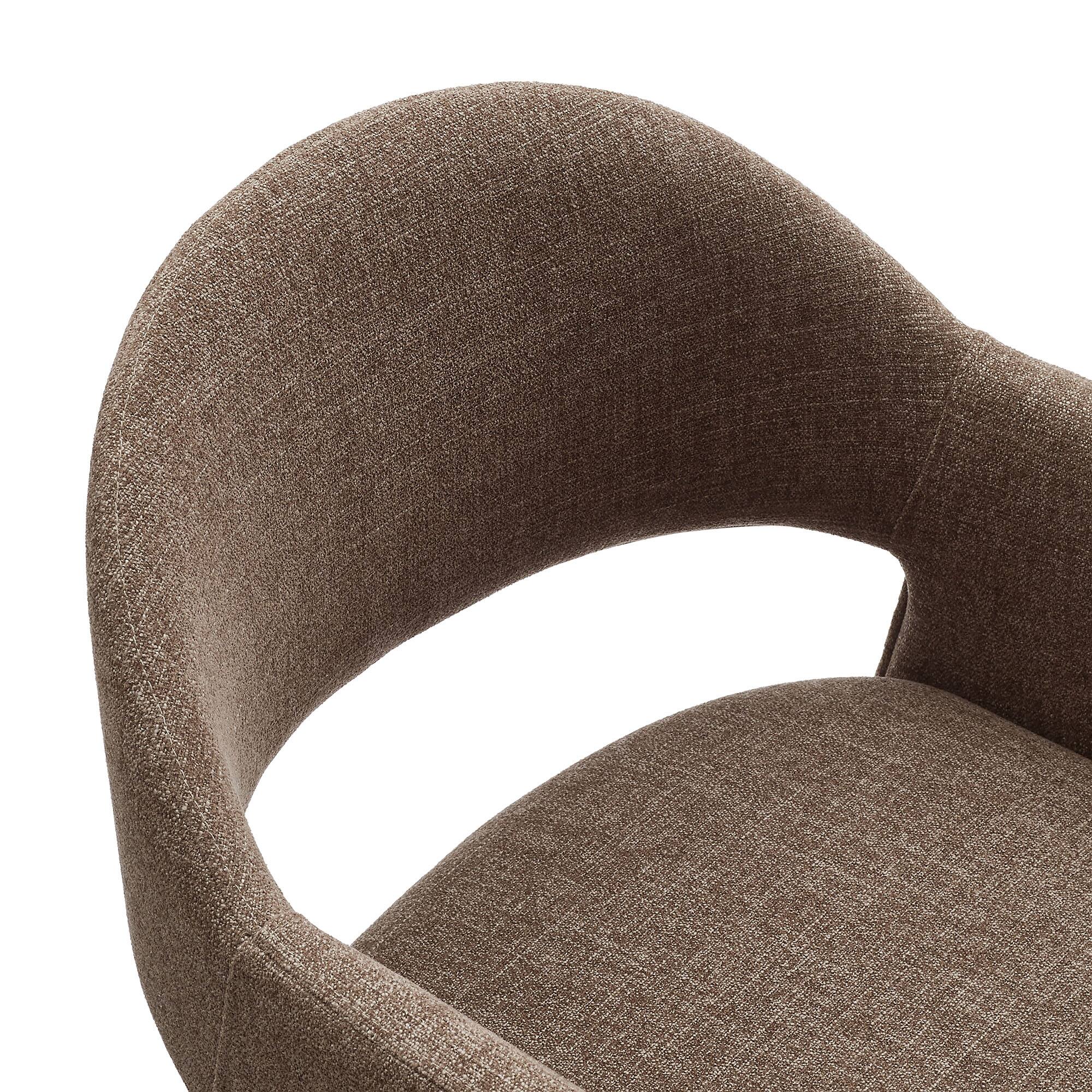 Talia 37 Inch Upholstered Fabric Counter Stool by Modway Mocha - Best Buy