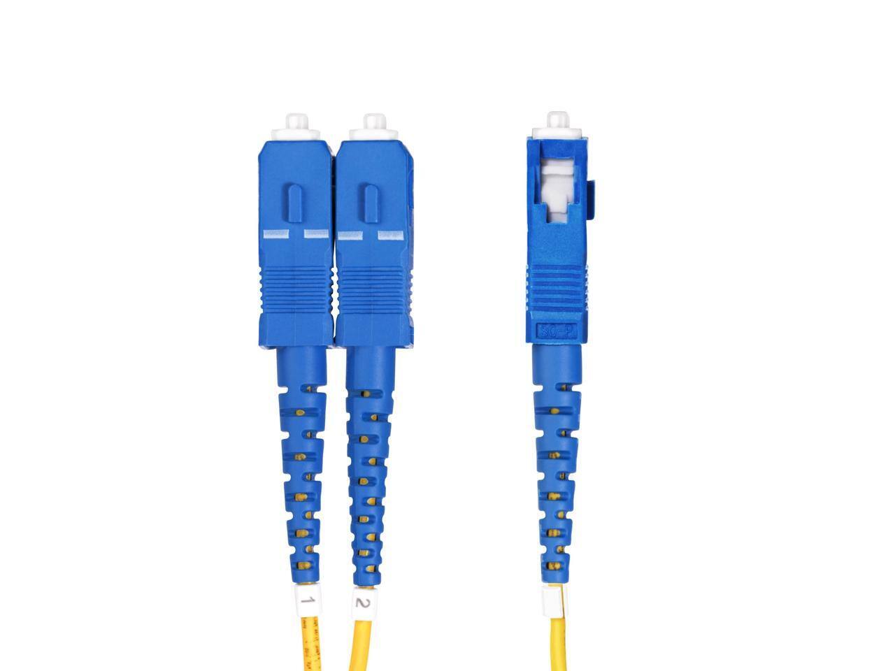 Alt View 6. StarTech.com - StarTech 3m LC to SC UPC OS2 Single Mode Duplex Fiber Cable 100G Low Loss LSZH Jumper.