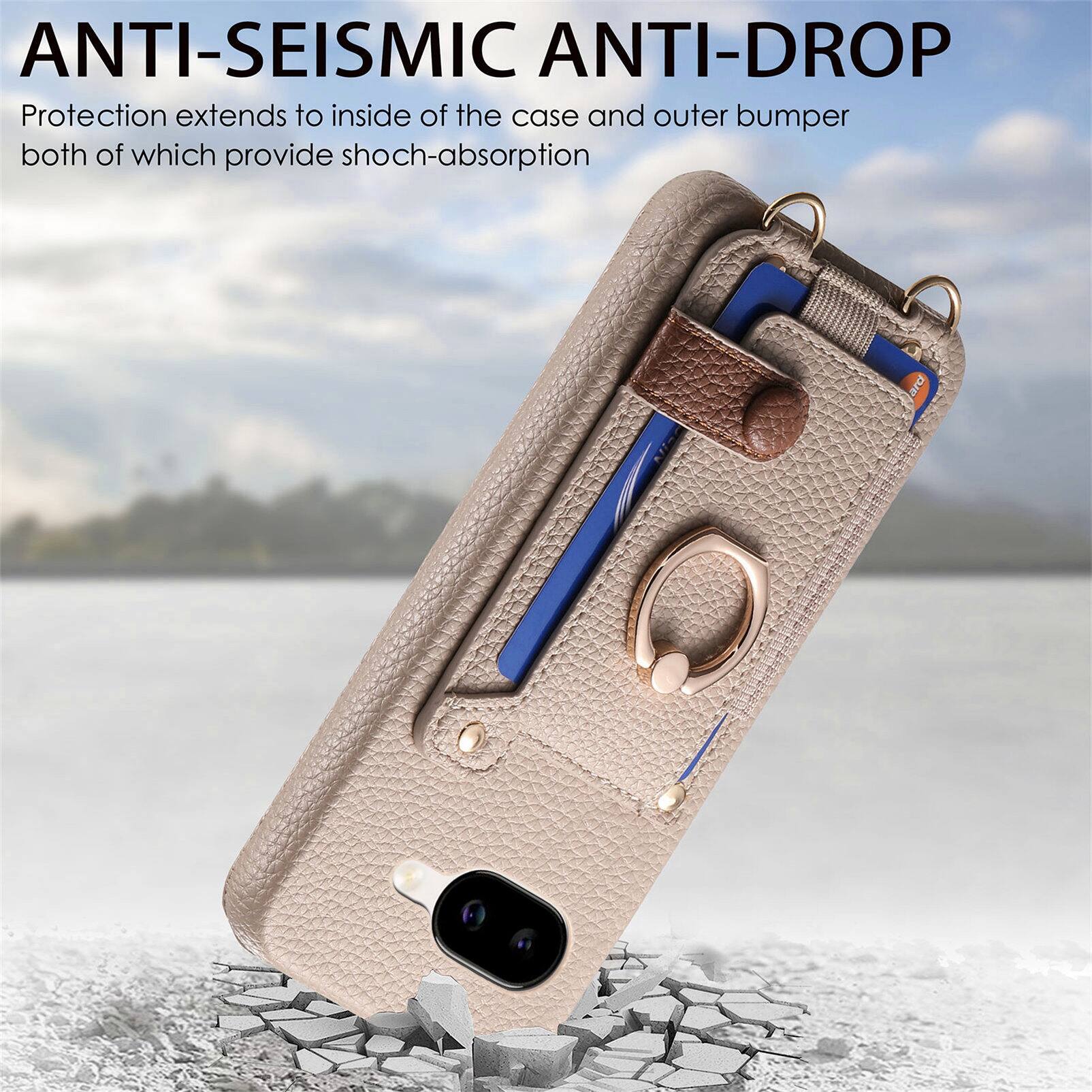 ANTI-SEISMIC ANTI-DROP  
Protection extends to inside of the case and outer bumper both of which provide shock-absorption