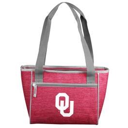 Logo Brands - Oklahoma Sooners Crosshatch 16-Can Cooler Tote - Multicolor