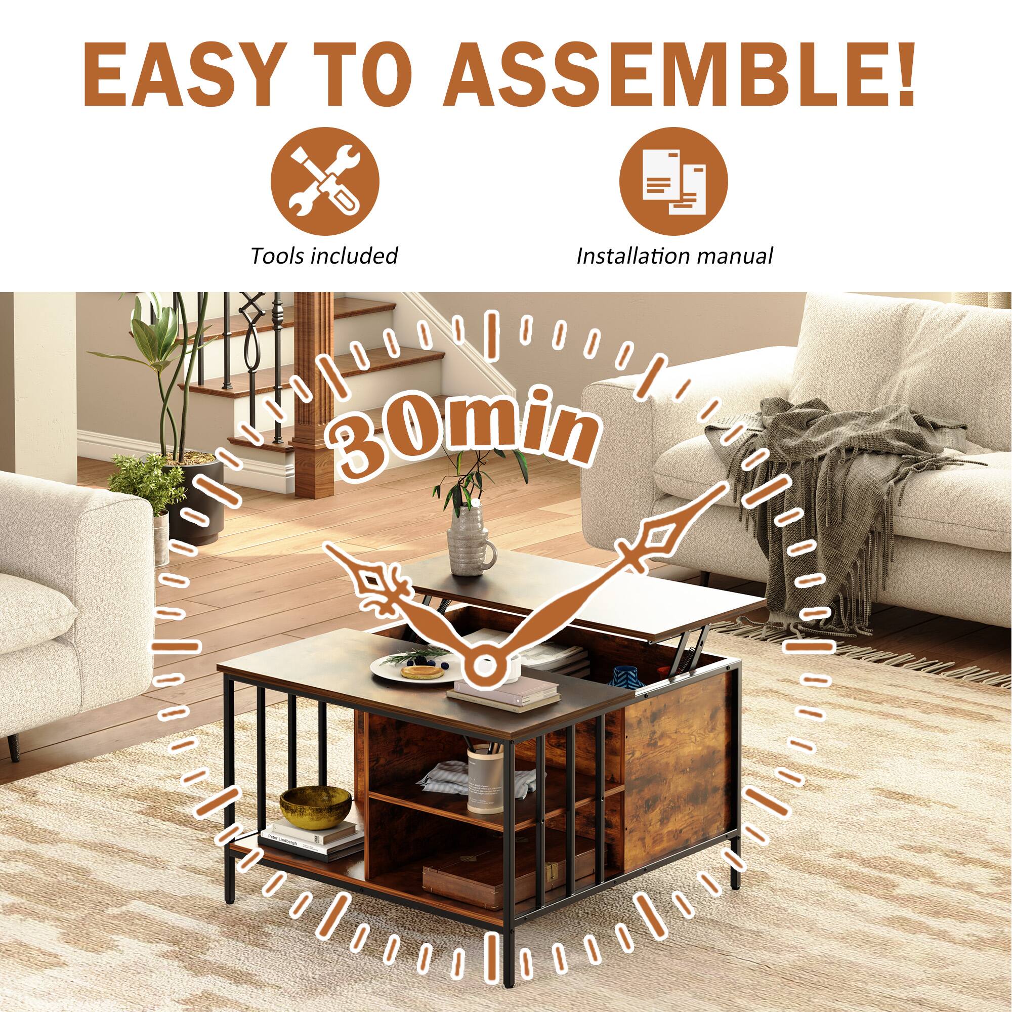 EASY TO ASSEMBLE!

Tools included

Installation manual

30min