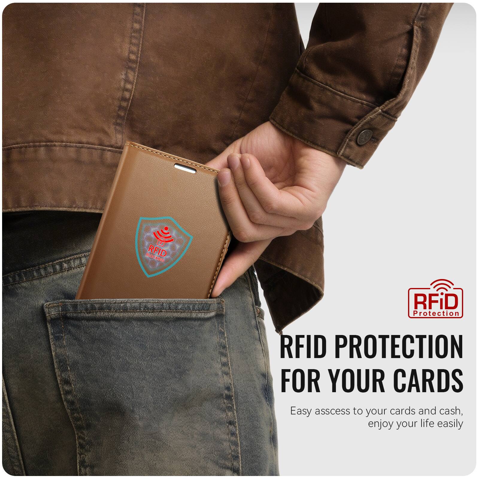 KX BLOCKING NO RFID KO  
RFiD Protection  
RFID PROTECTION FOR YOUR CARDS  
Easy access to your cards and cash, enjoy your life easily