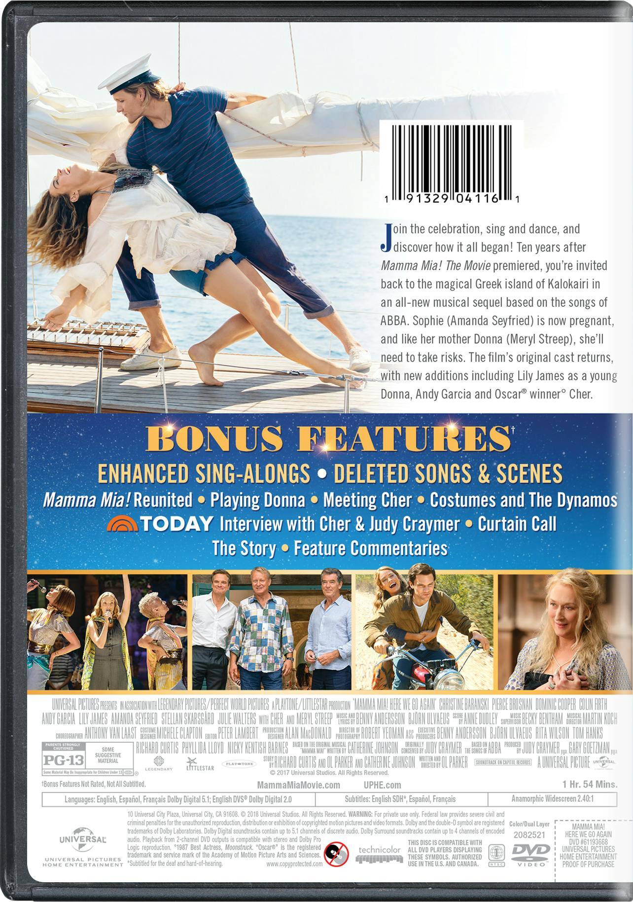 Angle. Mamma Mia! Here We Go Again (Normal (Sing-Along Edition)) [DVD].