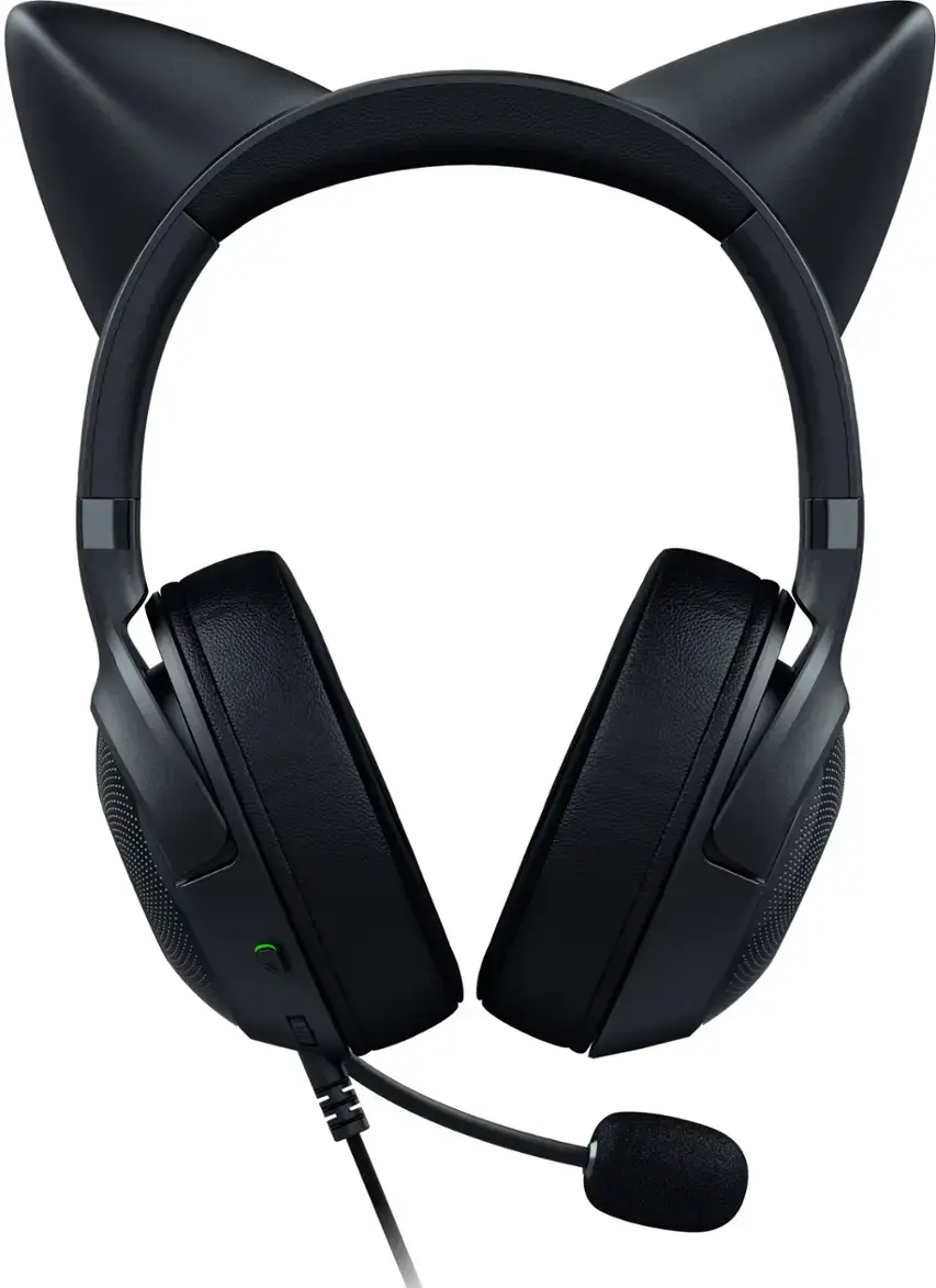 Alt View 19. Razer - Kraken Kitty V2 Wired Gaming Headset for PC, Mac, Nintendo Switch, Steam Deck, Mobile, and Tablet - Black.
