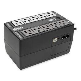 Tripp Lite - INTERNET550U 10 Outlets 550 VA 420 Joules Internet Office Ultra-Compact Desktop Standby UPS USB - Black