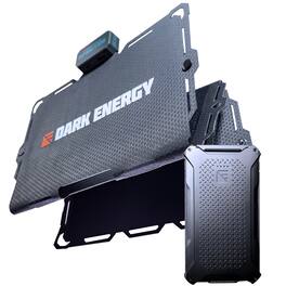 Dark Energy - Poseidon Pro 10,000 mAh Power Bank with Spectre 18W Folding Solar Panel | Complete Off-Grid Solar Generator for Camping - Black 18W-Gray