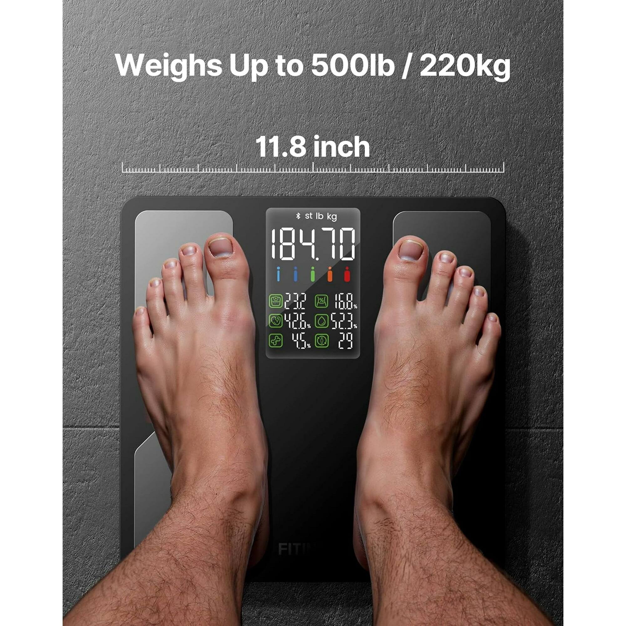 Weighs Up to 500lb / 220kg  
11.8 inch  
st lb kg  
184.70  
232 bsl  
168%  
IC 26%  
C 52.3%  
45%  
29 FITI