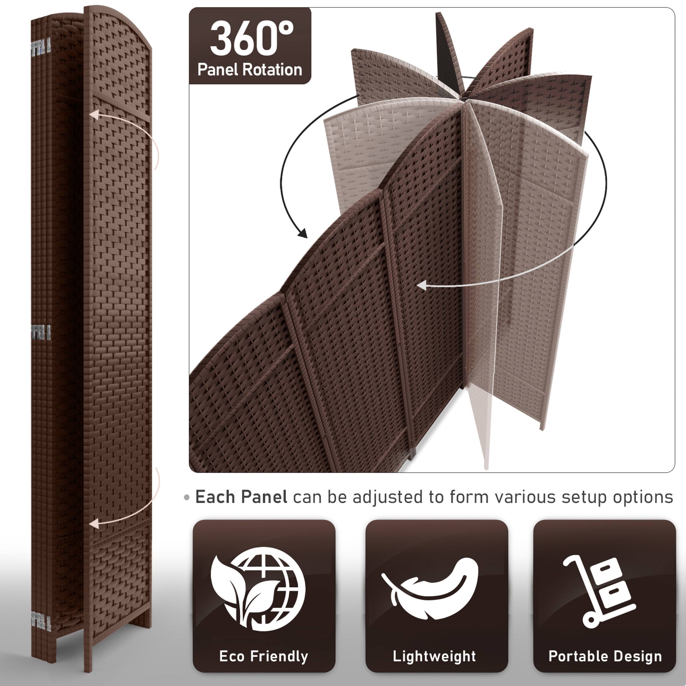360° Panel Rotation

Each Panel can be adjusted to form various setup options

Eco Friendly

Lightweight

Portable Design
