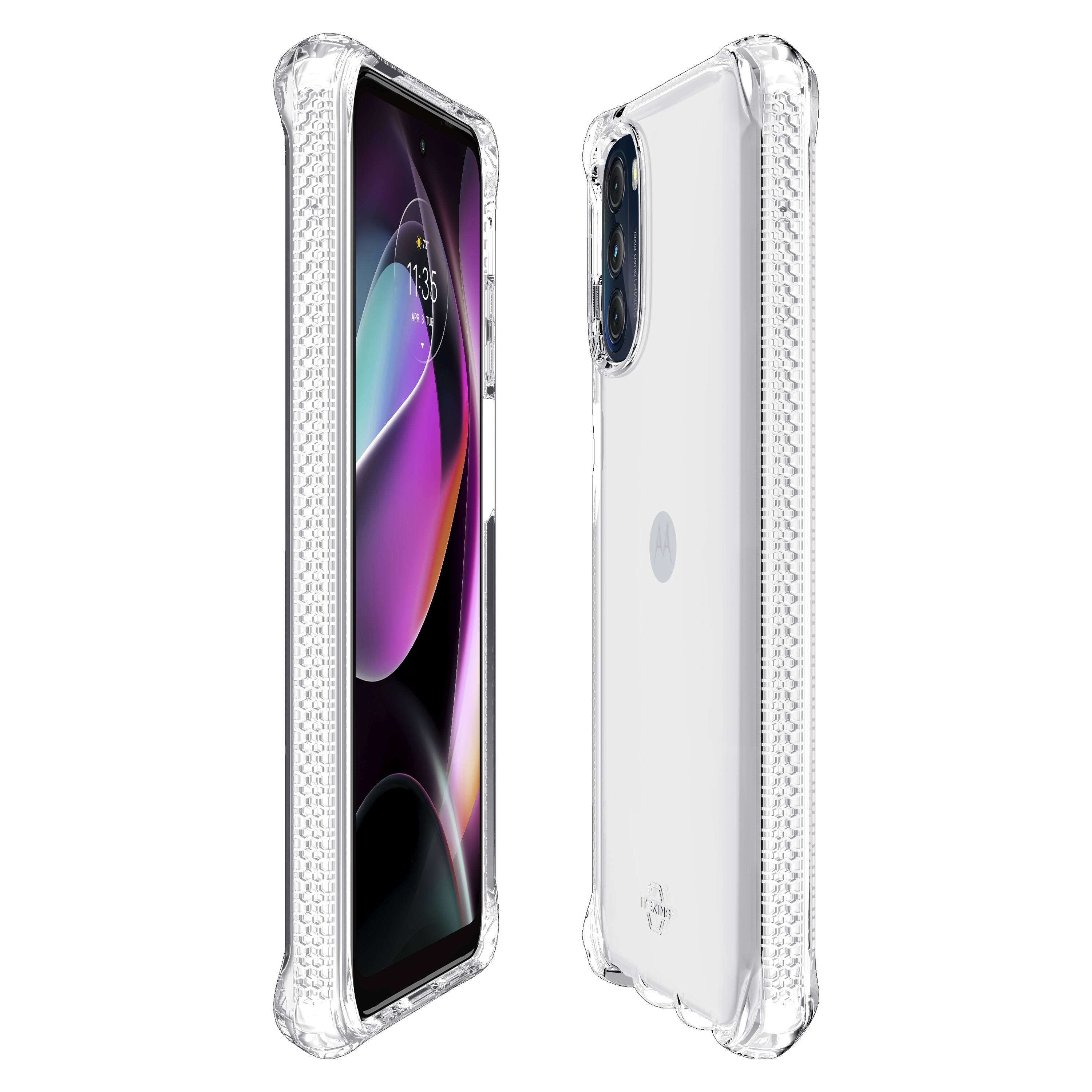 Left. Itskins - ITSKINS - Spectrum Clear Case for Motorola Moto G 5G (2022) - Transparent.