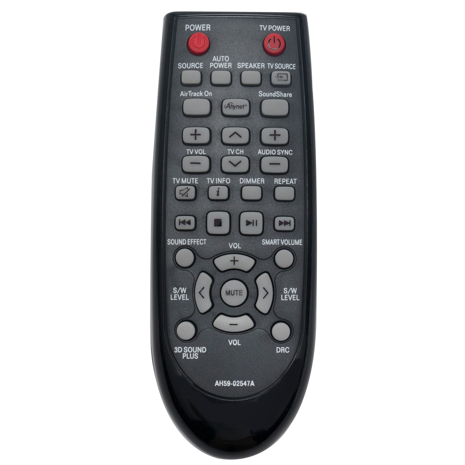 VINABTY - New AH59-02547A Replaced Remote Fits for Samsung Soundbar HW-FM45 HWFM45 HW-FM45C HWFM45C - Black