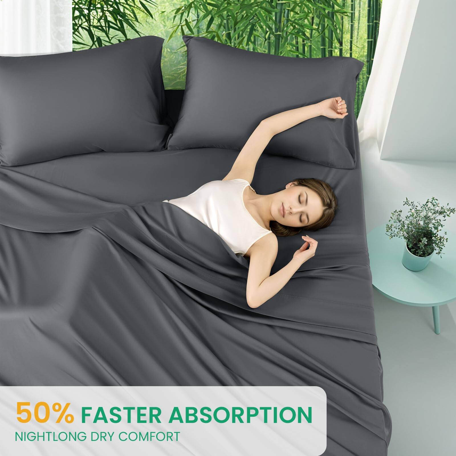 50% FASTER ABSORPTION  
NIGHTLONG DRY COMFORT