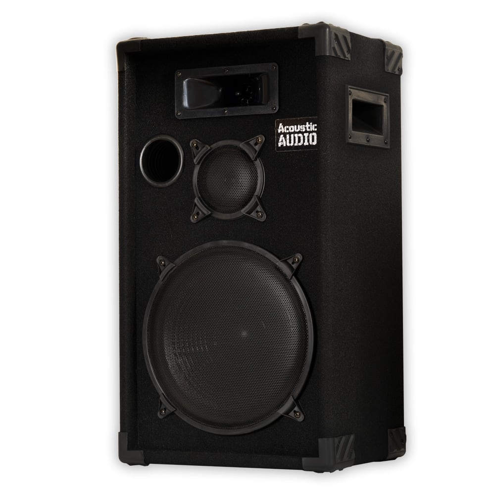 Acoustic Audio by Goldwood - CR12 PA Karaoke DJ 12" Speaker 500W 3 Way - Black