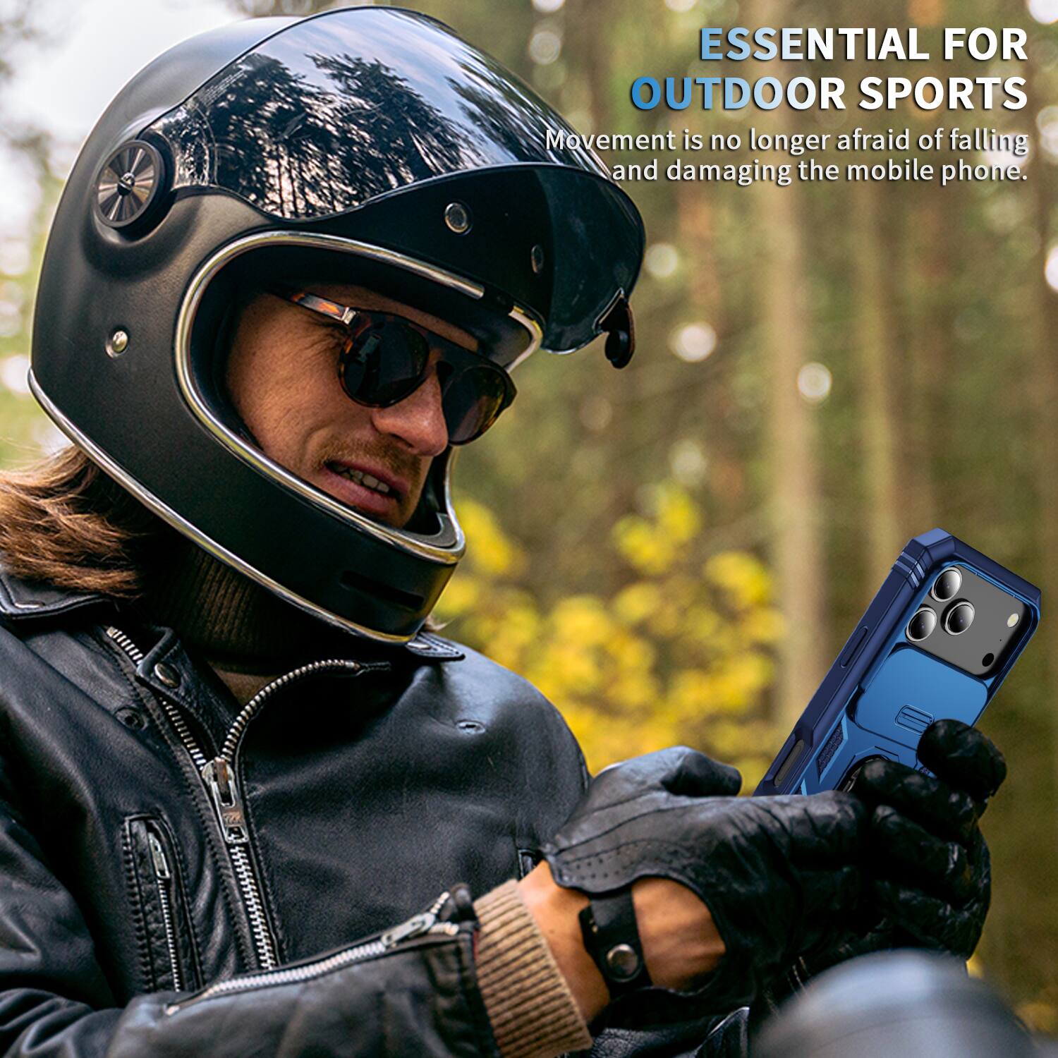 ESSENTIAL FOR OUTDOOR SPORTS  
Movement is no longer afraid of falling and damaging the mobile phone.