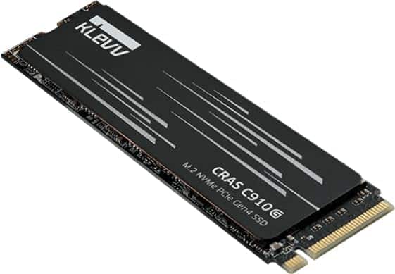 KLEVV - K04TBM2SP0-10G CRAS C910G SSD 4TB, M.2 NVMe 2280, PCIe Gen4x4 SSD with Heatsink