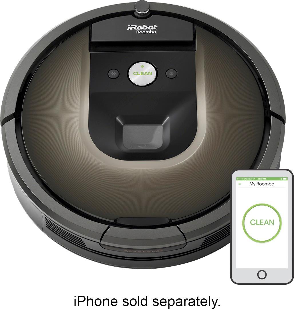 forsvinde mover Dem Best Buy: iRobot Roomba 980 App-Controlled Self-Charging Robot Vacuum Black  R980020