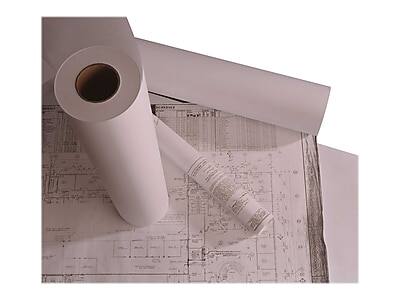 Alt View 2. Staples -  Wide Format Engineering Paper, Matte, 24" x 500', 2/Carton  - White.