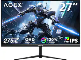 AGEX - AG27QS 27" 2K QHD 2560x1440 275Hz 1ms IPS Gaming Monitor - Black