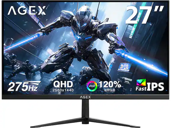 AGEX 27" 275Hz QHD 2560x1440 120% sRGB Fast IPS