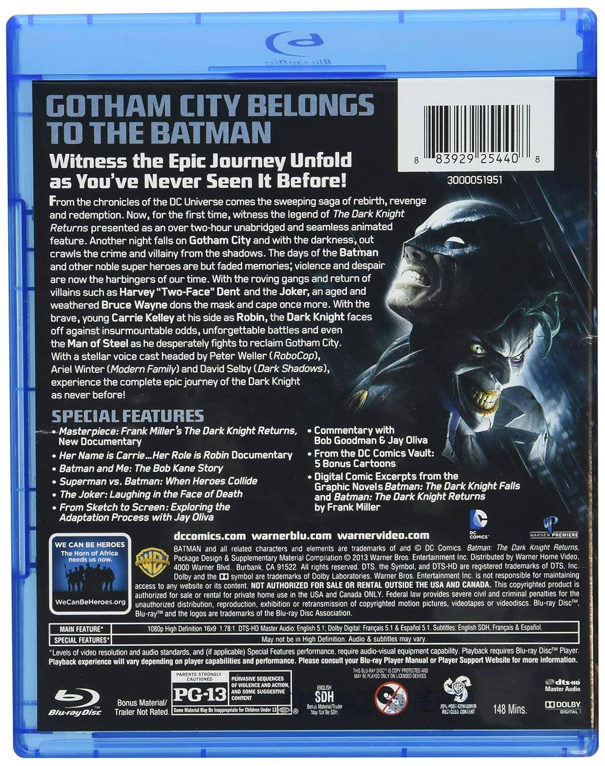 Angle. DCU: Batman: The Dark Knight Returns Deluxe Edition (Blu-ray Deluxe Edition) [Blu-ray].