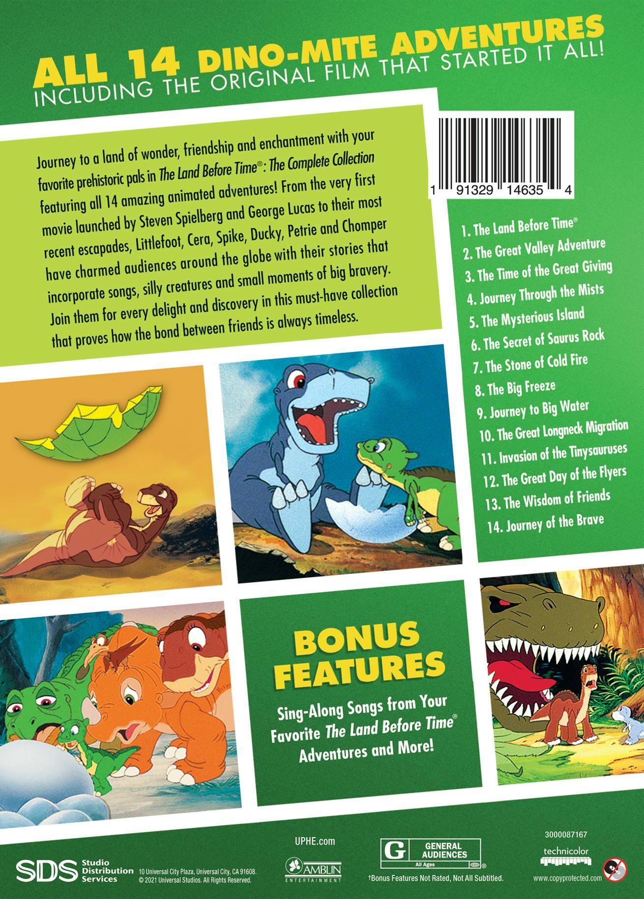 Angle. The Land Before Time: The Complete Collection - Iconic Moments Line Look (DVD Set) [DVD].