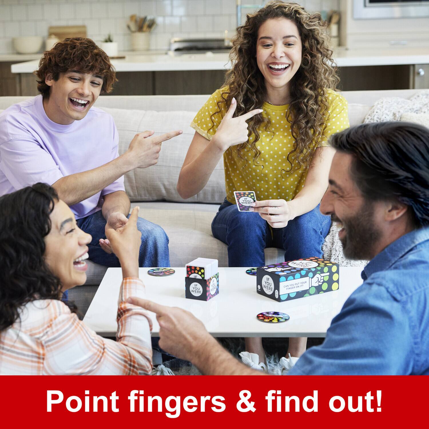 - SOL EAE - LE .  
- d WERE wr TOU DE RO * YOU WERE  
- Tiue -- - - -  
- Point fingers & find out!