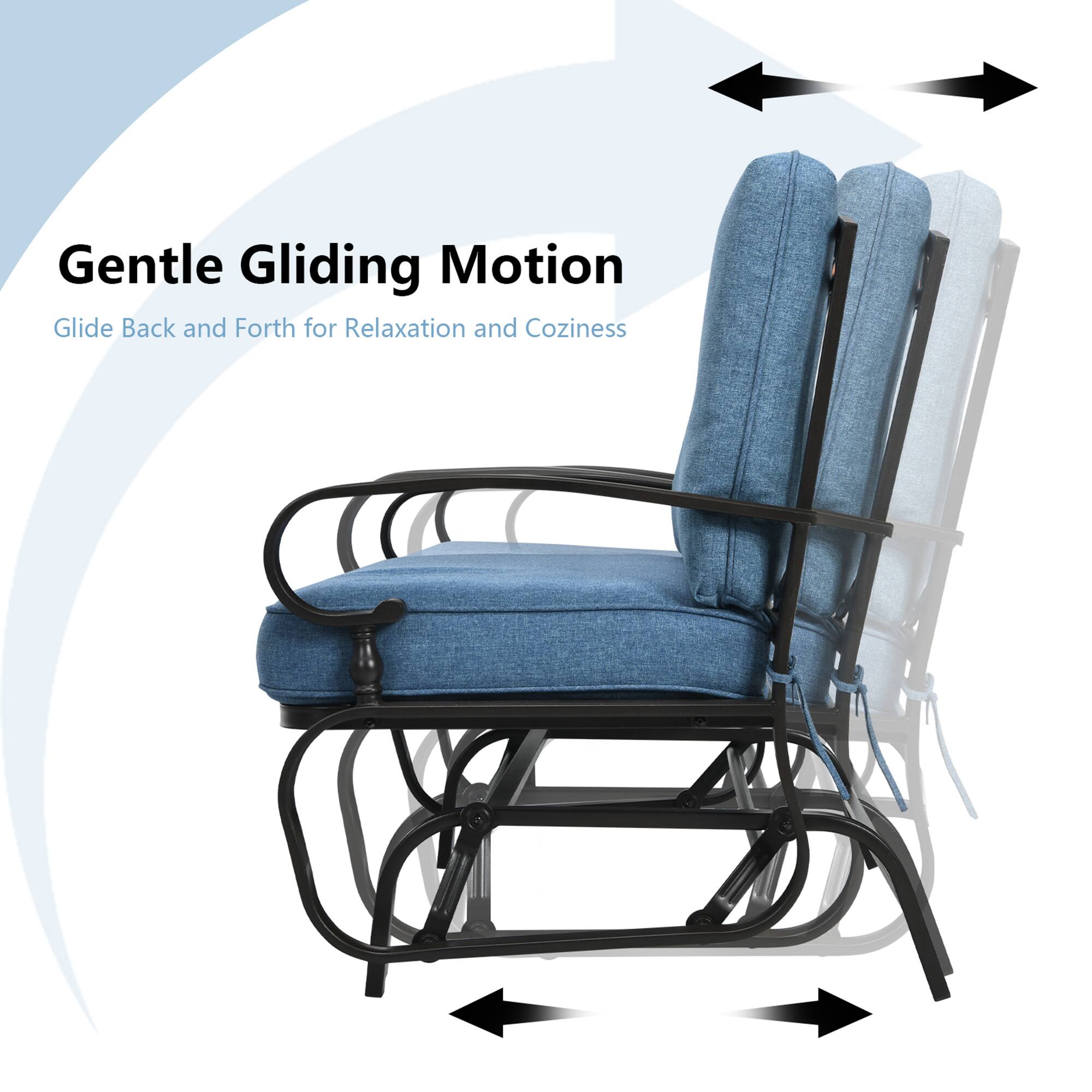 Gentle Gliding Motion  
Glide Back and Forth for Relaxation and Coziness