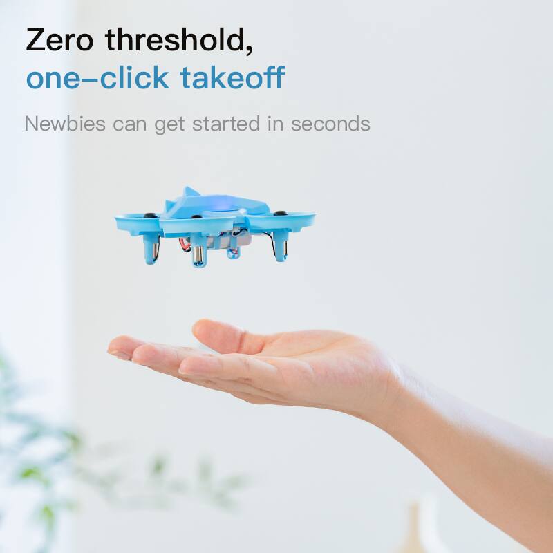 Zero threshold, one-click takeoff  
Newbies can get started in seconds