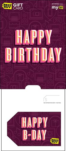 Best Buy® - $30 Happy B-day Birthday Gift Card-Front_Standard 