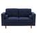 Front Zoom. CorLiving - Mulberry 2-Seat Fabric Upholstered Modern Loveseat - Navy Blue.