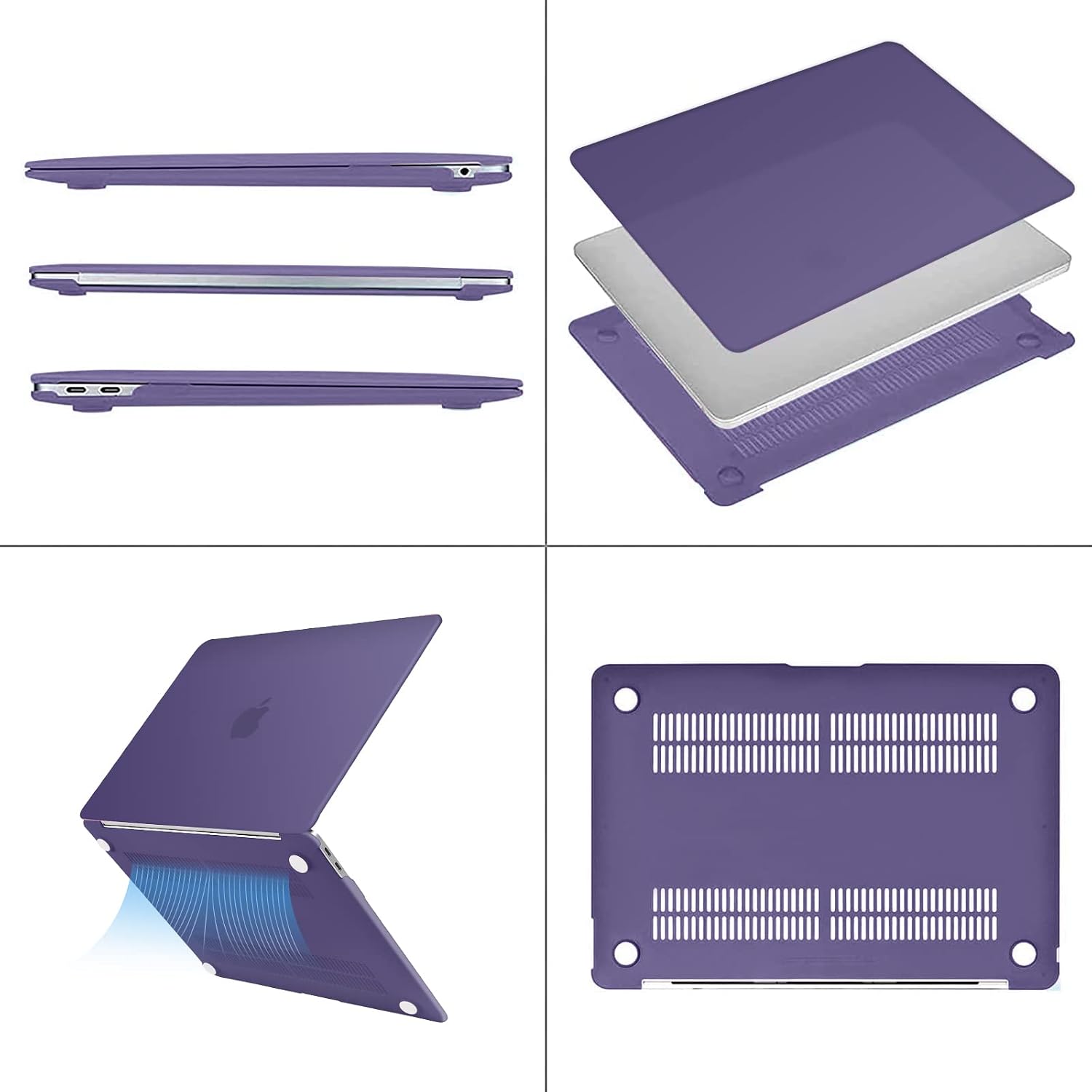 mosiso 4IN1 Case Kit for MacBook Air 13 inch M1 A2337 A2179 A1932 2021 ...