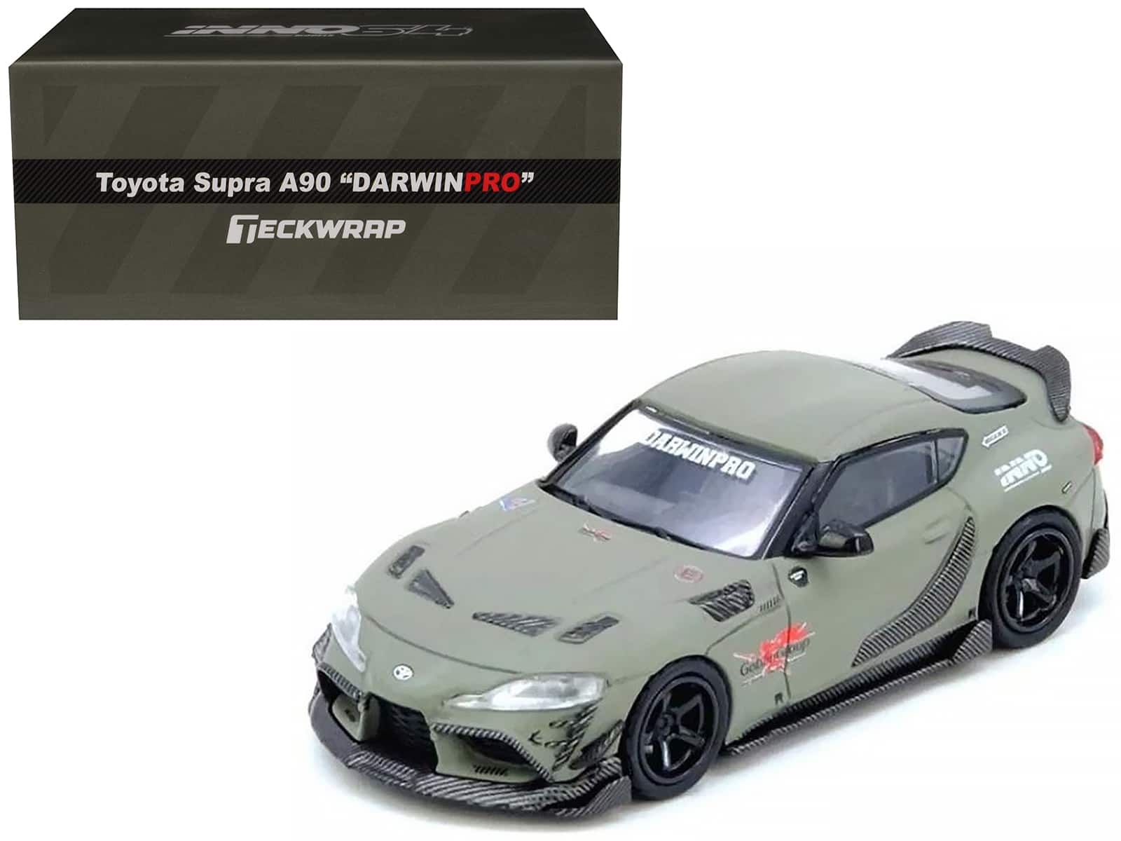 "Toyota Supra (A90) ""DarwinPro"" Matt Green with Carbon Accents 1/64 Diecast Model Car by Inno Models" price history on PriceWatchPro