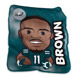 Logo Brands - A.J. Brown Philadelphia Eagles 50" x 60" Player Caricature Throw Blanket - Multicolor