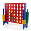 Front. Costway - Costway Jumbo 4-to-Score 4 in A Row Board Game Set Outdoor Indoor Kids Adults Family Fun - Blue + Red.