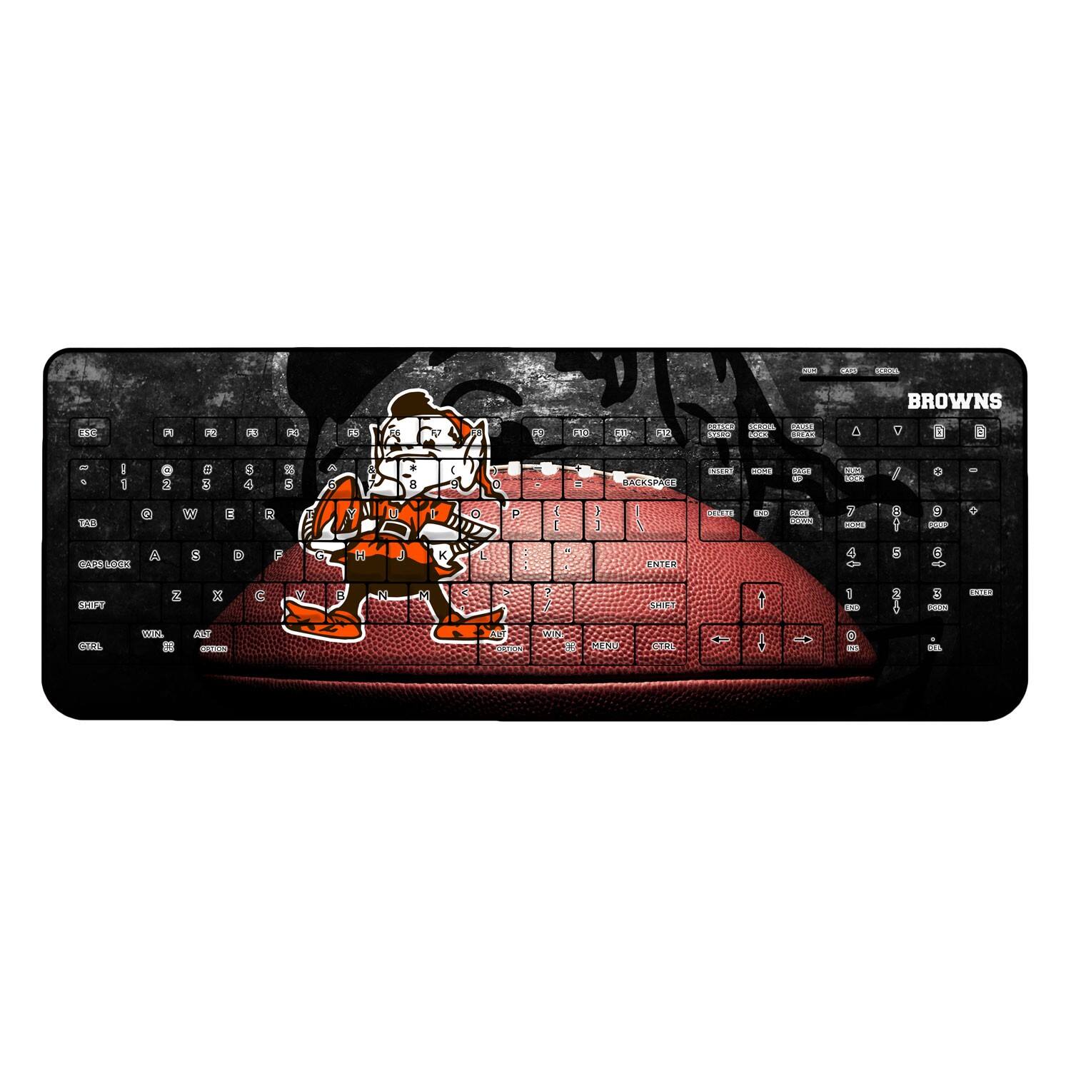 Keyscaper - Cleveland Browns Legendary Design Wireless Keyboard - Multicolor