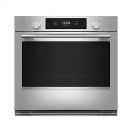 KitchenAid - 27" Smart Built-In Single Wall Oven with Assisted Cook Cycles - Stainless Steel