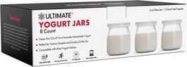 Ultimate Health - Ultimate Yogurt Jars 8 Count Small Glass Yogurt Cups With Lids