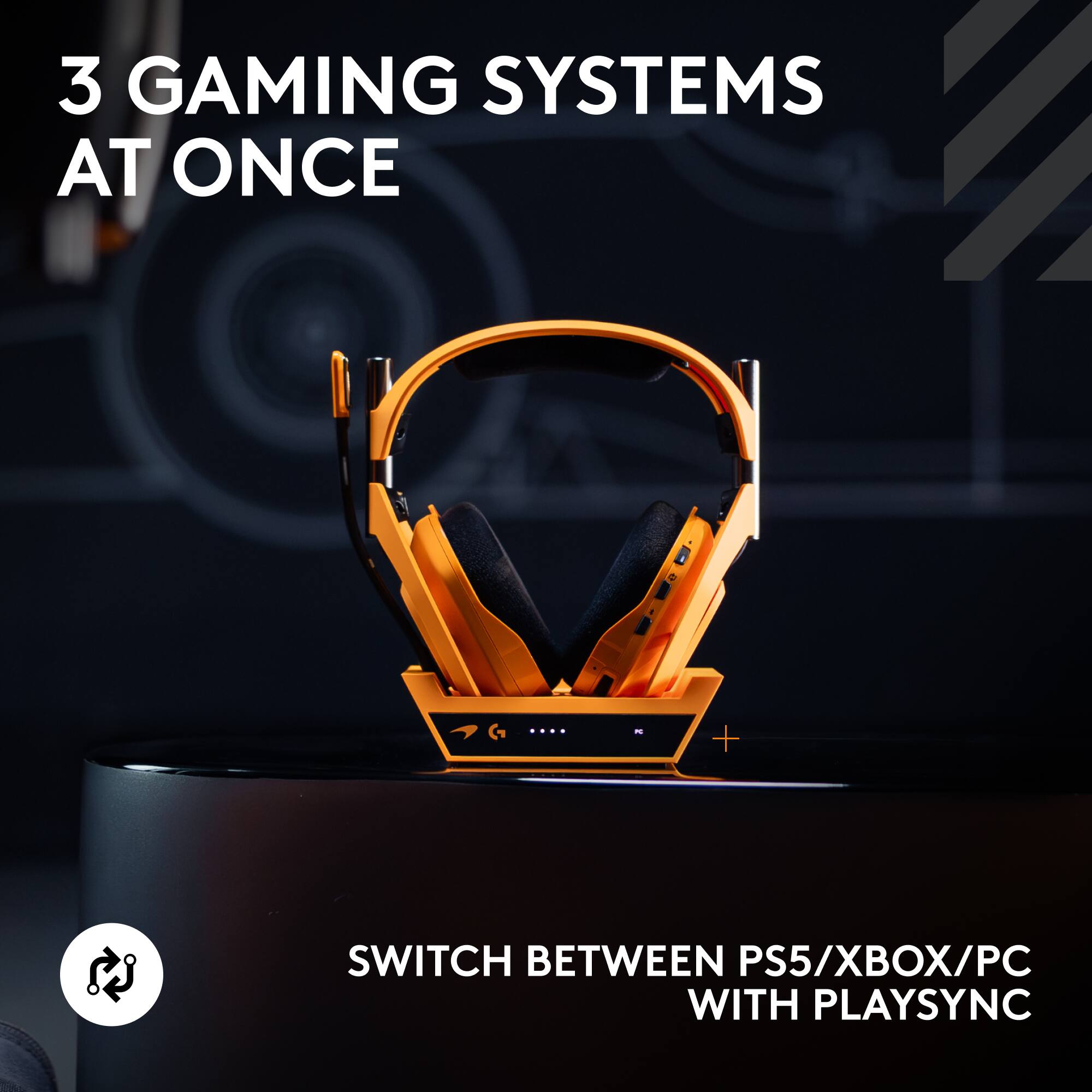 3 GAMING SYSTEMS AT ONCE

SWITCH BETWEEN PS5/XBOX/PC WITH PLAYSYNC