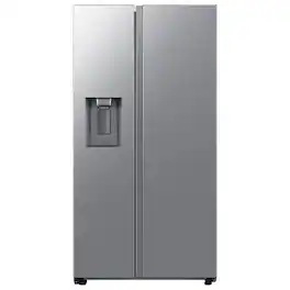 Samsung - Bespoke AI 27 cu. ft. Side-by-Side Refrigerator with Sphere Ice and External Water & Ice Dispenser - Stainless Steel