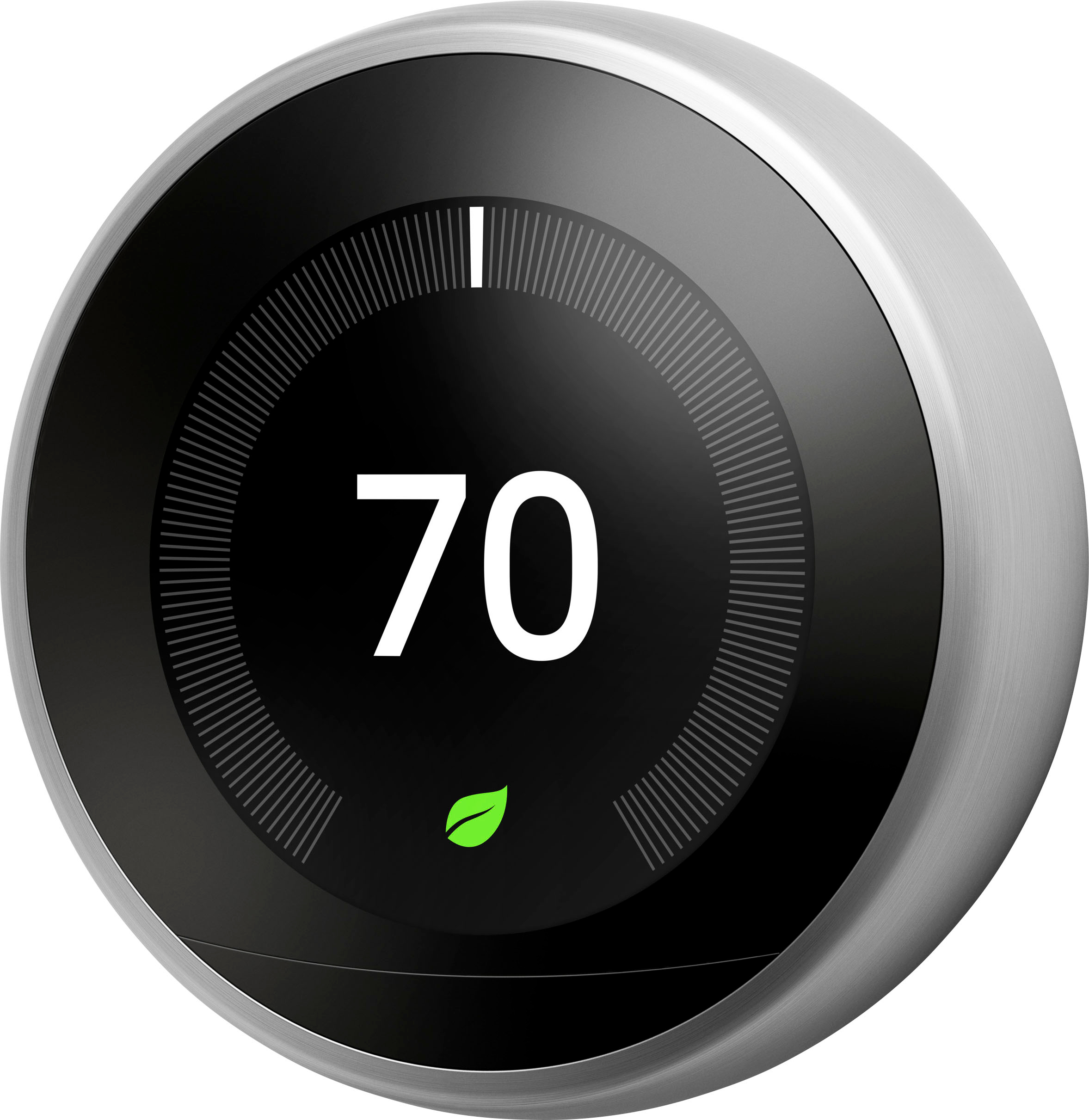 Google Nest Learning Smart Wifi Thermostat Stainless Steel T3007ES