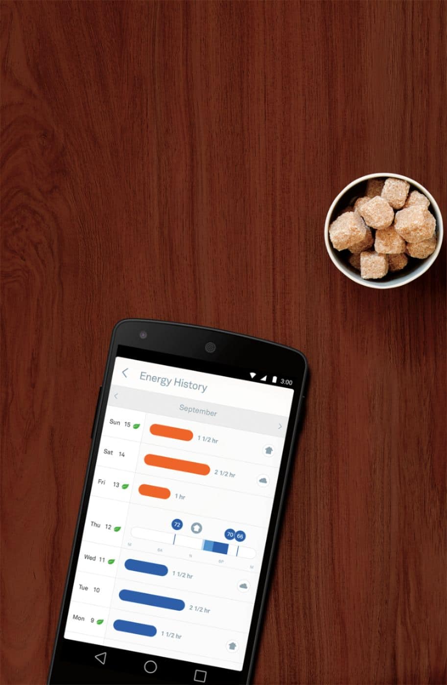 Alt View 15. Google - Nest Learning Smart Wifi Thermostat - Stainless Steel.