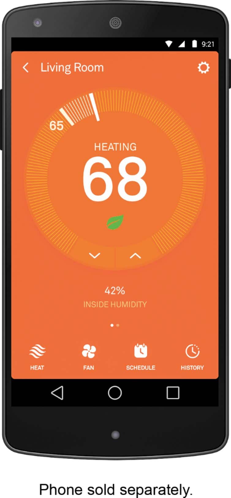 Alt View 18. Google - Nest Learning Smart Wifi Thermostat - Stainless Steel.