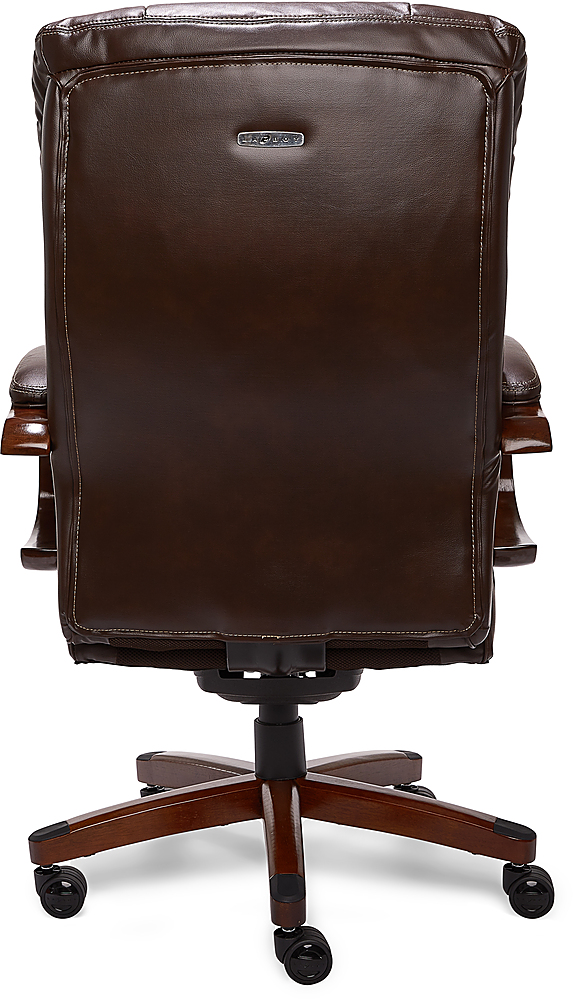 La Z Boy Big Tall Bonded Leather Executive Chair Biscuit Brown 44940 Best Buy