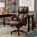 Left. La-Z-Boy - Big & Tall Bonded Leather Executive Chair - Biscuit Brown.