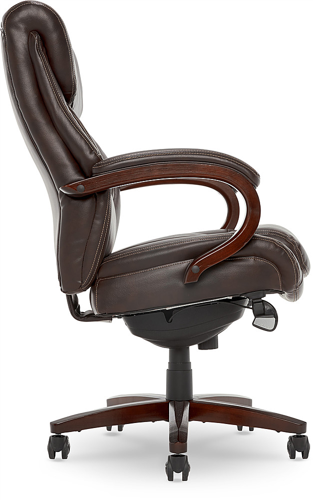 La-Z-Boy Bellamy Executive Bonded Leather Office Chair, Coffee Brown