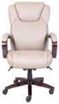 Front Zoom. La-Z-Boy - Air Bonded Leather Executive Chair - Taupe.